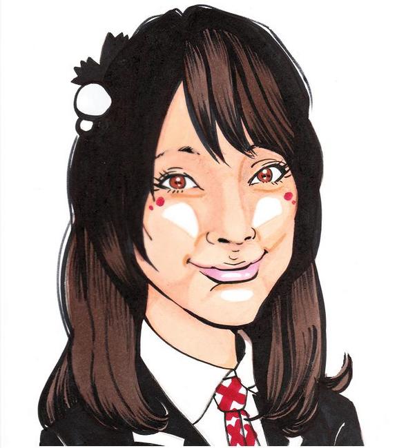 似顔絵あいりん ばいばいスモーキーブルース Ske48 松井玲奈 似顔絵